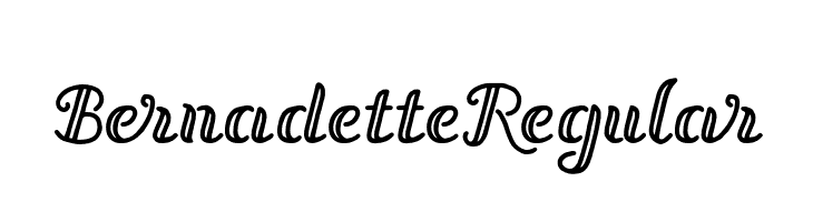 Bernadette Regular  Descarca Fonturi Gratis