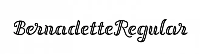 Bernadette Regular  नि: शुल्क फ़ॉन्ट्स डाउनलोड