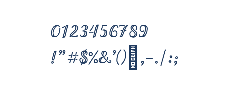 Bernadette Regular Other Characters