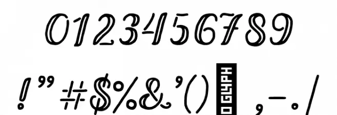 Bernadette Regular Font OTHER CHARS