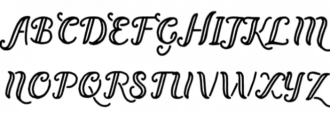 Bernadette Regular Schriftart Groß