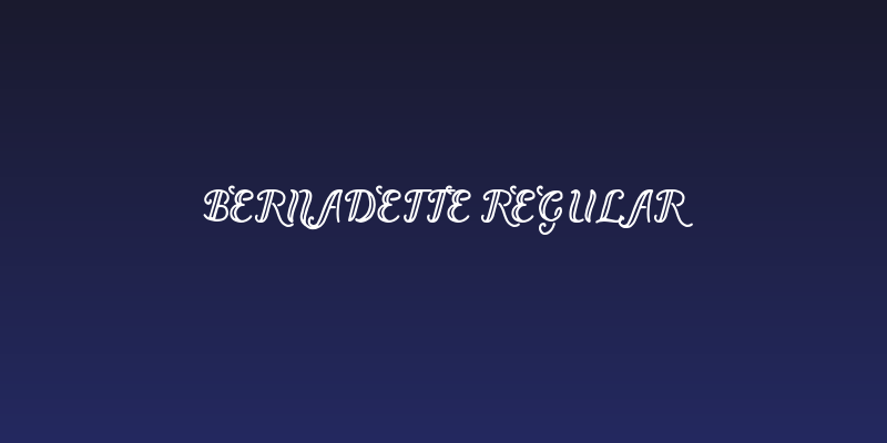 Bernadette Regular Social Header