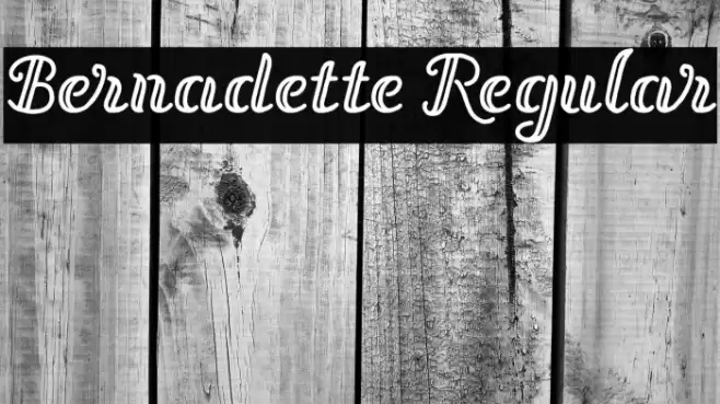 Bernadette Regular Font examples