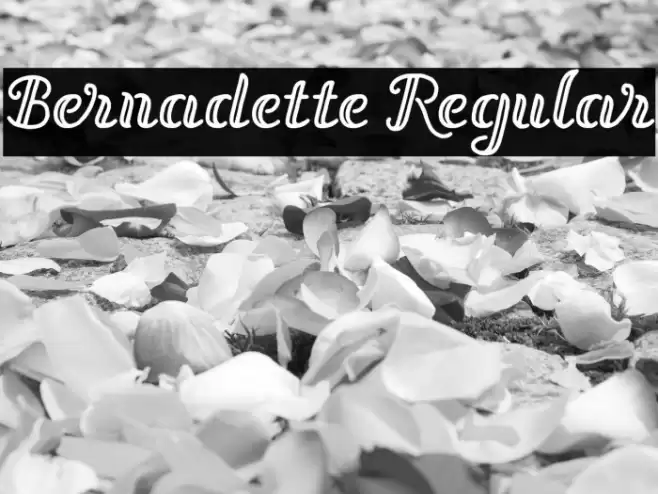 Bernadette Regular Font examples