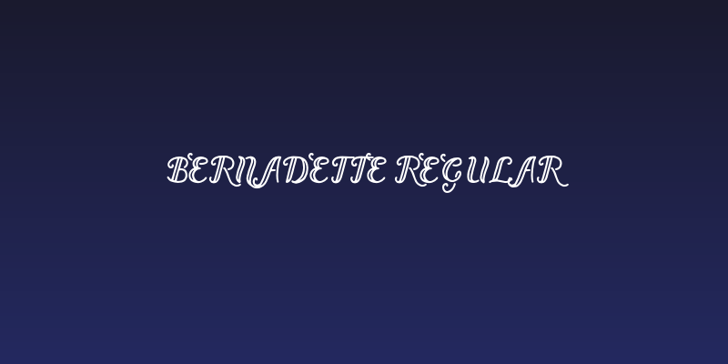 Bernadette Regular Social Header