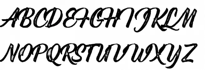 Bernadette Rough 字体 大写
