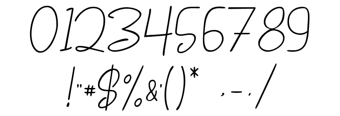 Bernadette Signature Font OTHER CHARS