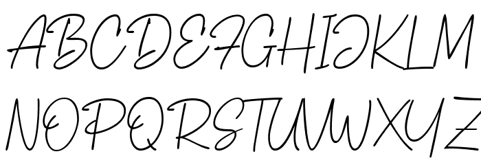 Bernadette Signature Font UPPERCASE