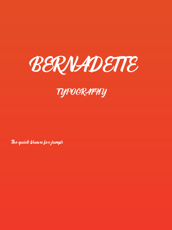 Bernadette Poster