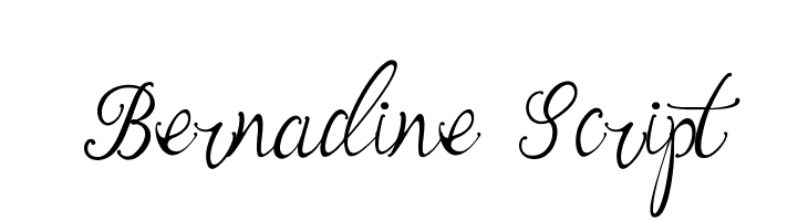 Bernadine Script  Descarca Fonturi Gratis