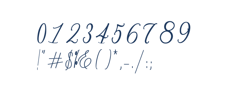 Bernadine Script Other Characters