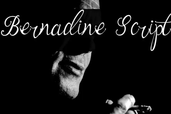 Bernadine Script Font examples