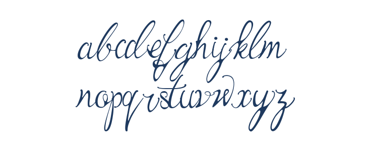 Bernadine Script Lowercase