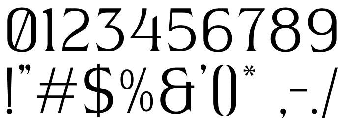 Bernamo Font OTHER CHARS