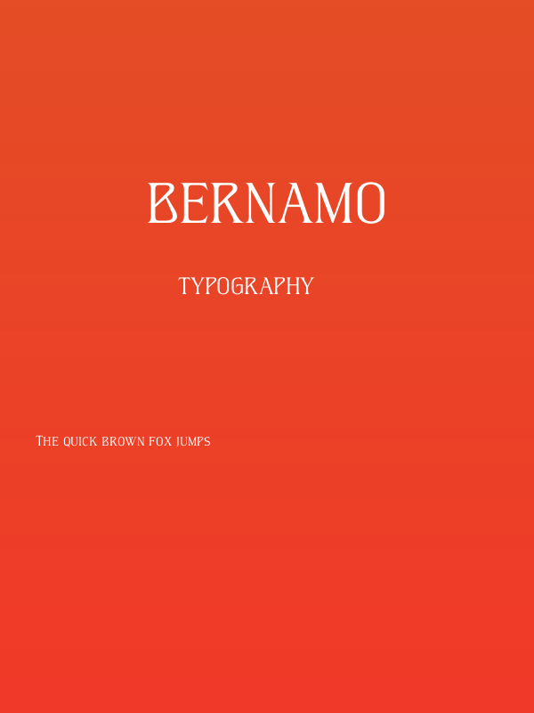 Bernamo Poster