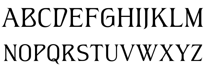Bernamo Font LOWERCASE