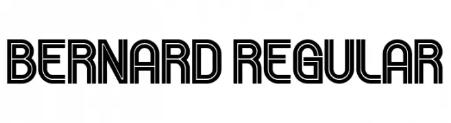 Bernard Regular  font caratteri gratis