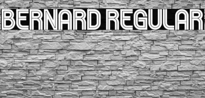 Bernard Regular Font examples