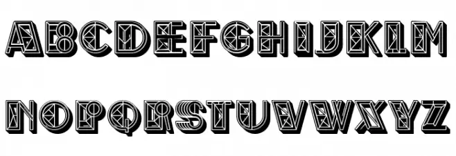 Bernarda Regular Font Litere mari