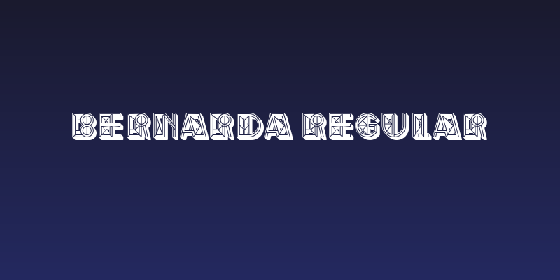 Bernarda Regular Social Header