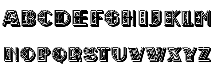 Bernarda Regular Font LOWERCASE