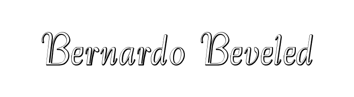 Bernardo Beveled  Free Fonts Download