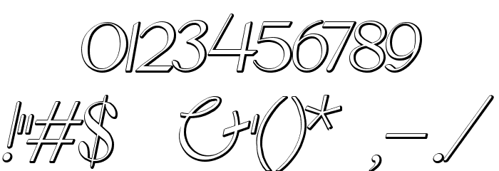 Bernardo Beveled Font OTHER CHARS