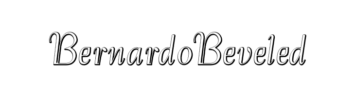 BernardoBeveled Font