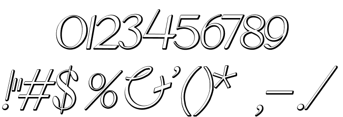 BernardoBeveled Font OTHER CHARS