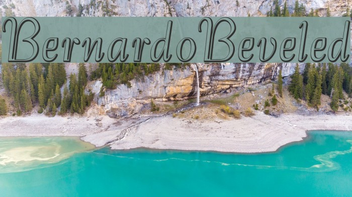 BernardoBeveled Font examples