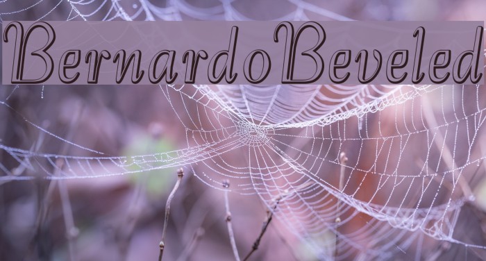 BernardoBeveled Font examples