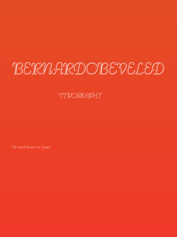 BernardoBeveled Poster