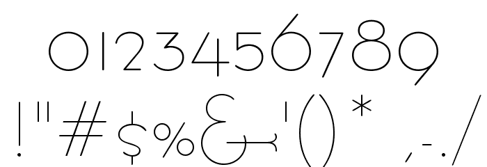 BernardoModa Font OTHER CHARS