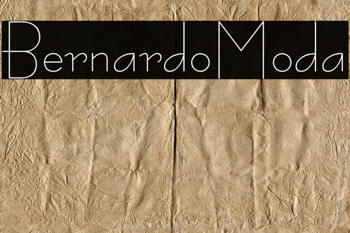 BernardoModa Font examples