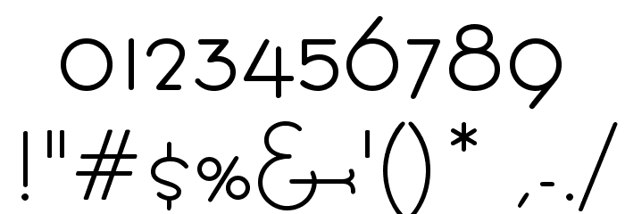 BernardoModaBold Font OTHER CHARS