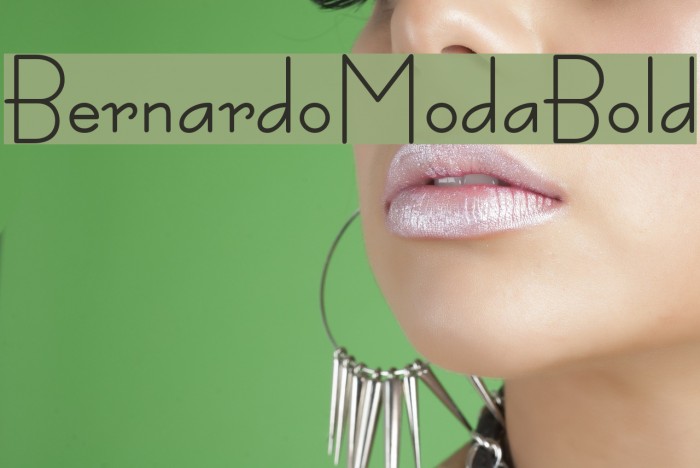 BernardoModaBold Font examples
