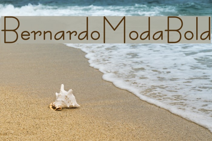 BernardoModaBold Font examples