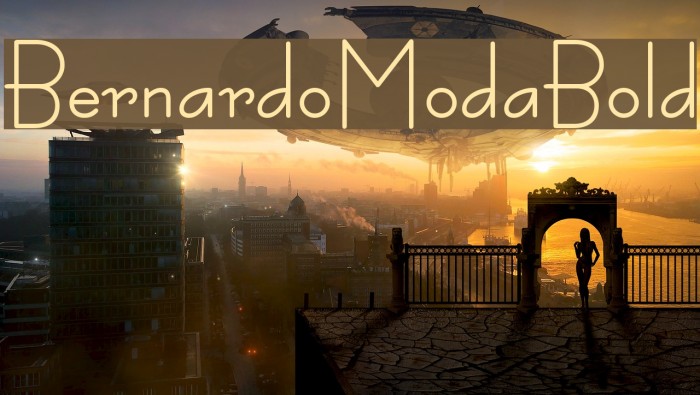 BernardoModaBold Font examples