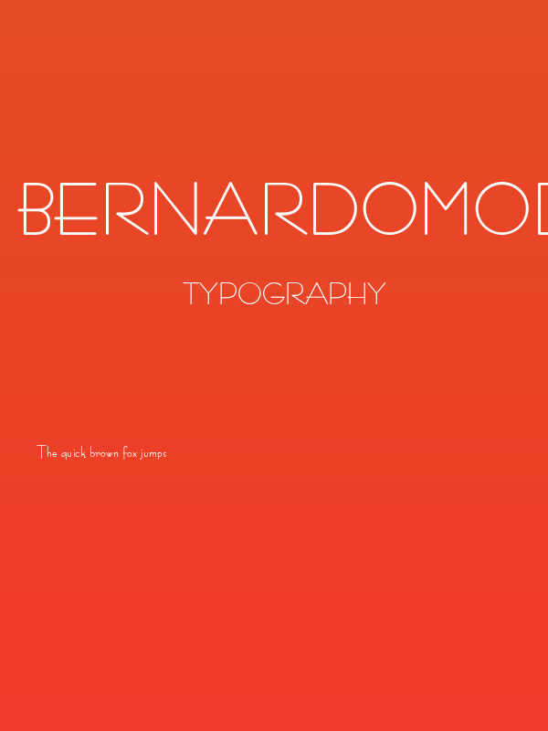 BernardoModaBold Poster