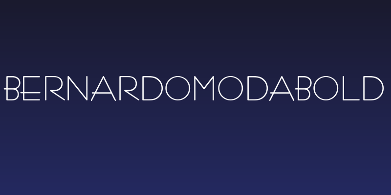 BernardoModaBold Social Header