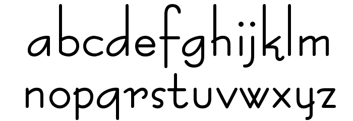 BernardoModaBold Font LOWERCASE