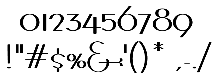 BernardoModaContrast Font OTHER CHARS