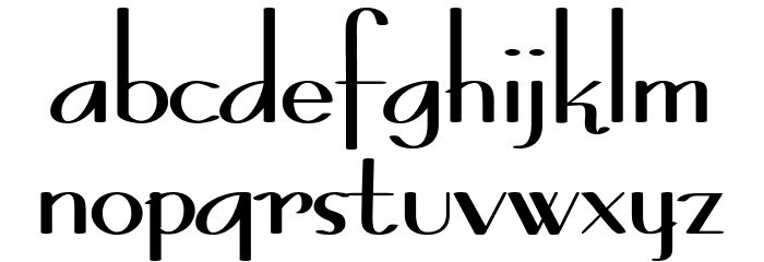 BernardoModaContrast Font LOWERCASE
