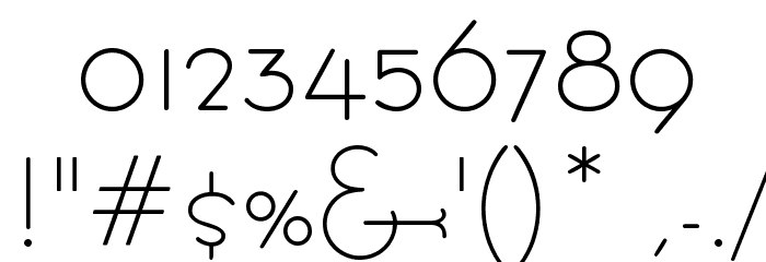 BernardoModaSemibold Font OTHER CHARS