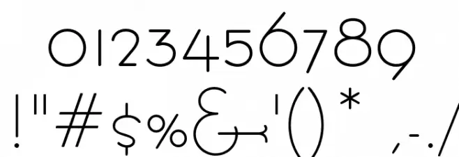 BernardoModaSemibold Font OTHER CHARS