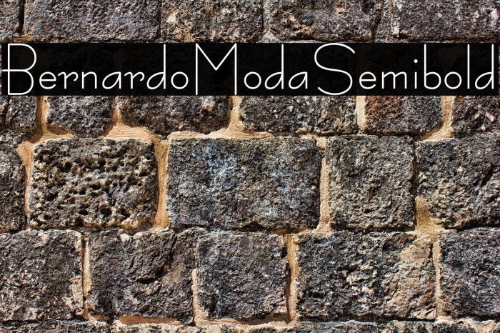 BernardoModaSemibold Example 1
