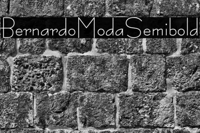 BernardoModaSemibold Font examples