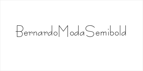 BernardoModaSemibold Logo