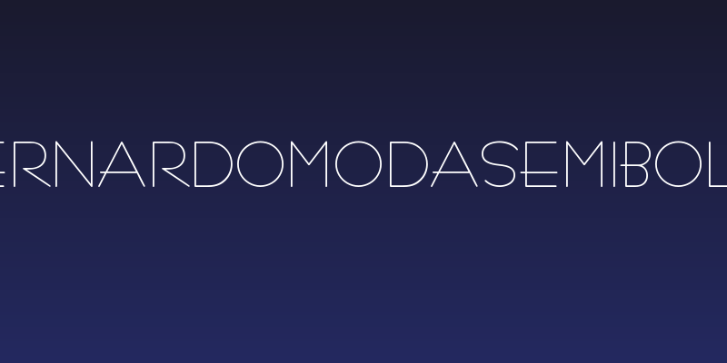 BernardoModaSemibold Social Header