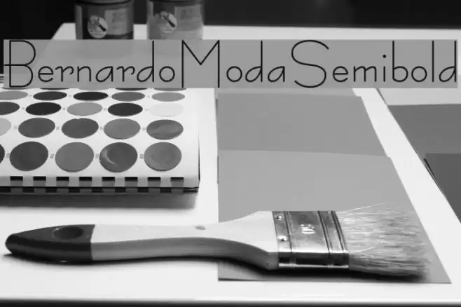 BernardoModaSemibold Font examples